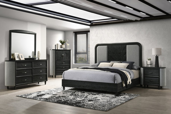 New Classic Skyline King/California King Complete Bed in Onyx