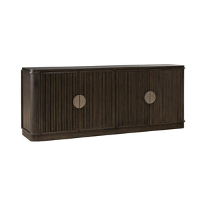Liberty Furniture City View Coffee Bean 82-Inch TV Console with Adjustable Shelves