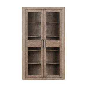 Liberty Furniture South Bend Burnished Clay 2-Piece Bunching Display Cabinet Set with LED Lighting