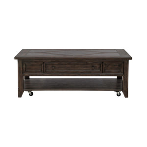 Liberty Furniture Paradise Valley Saddle Brown 3-Piece Rectangular Cocktail Table & 2 End Tables Set