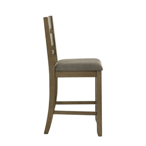 Liberty Furniture Brook Bay Sandstone Slat Back Upholstered Counter Chair