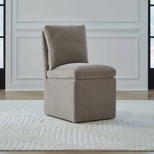Liberty Furniture Accent Dining Truffle Accent Truffle Upholstered Dining Chair With Casters
