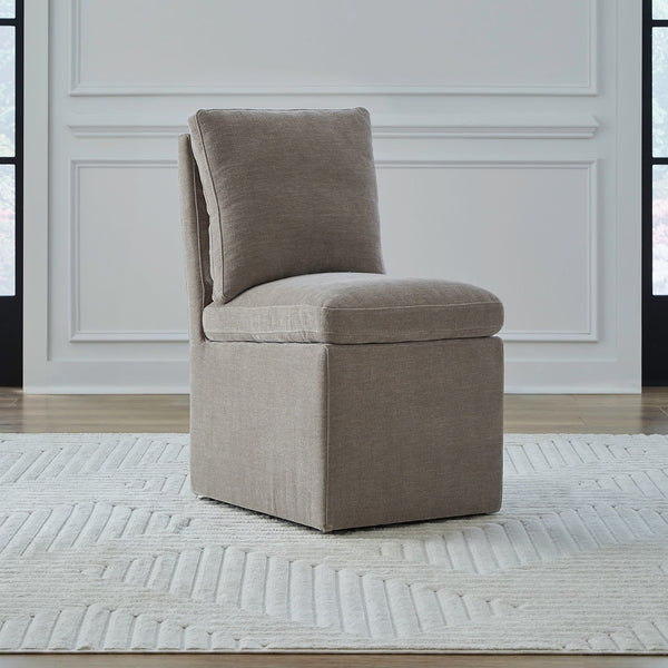 Liberty Furniture Accent Dining Truffle Accent Truffle Upholstered Dining Chair With Casters