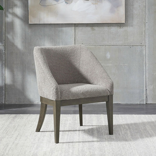 Liberty Furniture Cascade Falls Satin Espresso Upholstered Side Chair with Nail Head Trim