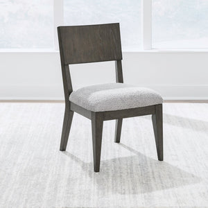 Liberty Furniture Cascade Falls Satin Espresso Panel Back Upholstered Side Chair