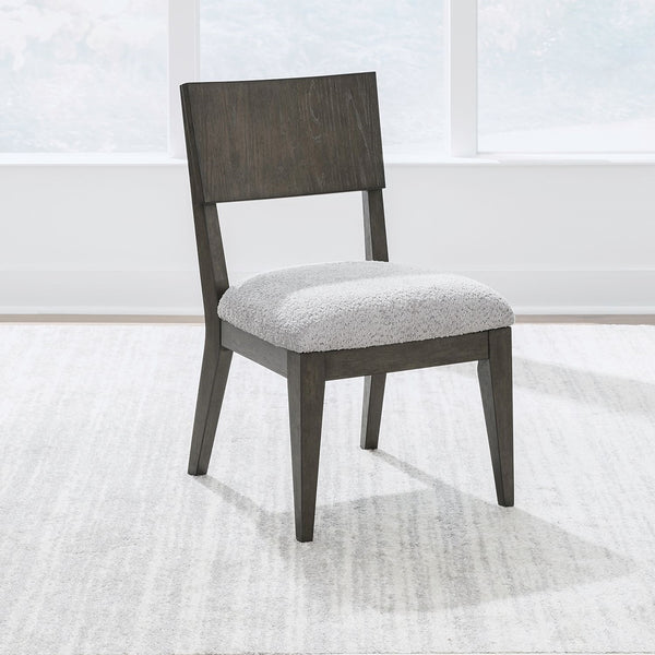 Liberty Furniture Cascade Falls Satin Espresso Panel Back Upholstered Side Chair