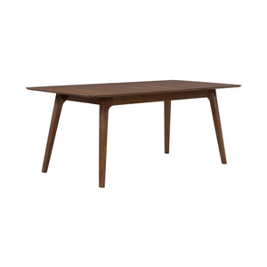 Liberty Furniture Space Savers Satin Walnut 7-Piece Casual Dining Leg Table & 4 Upholstered Side Chairs Set