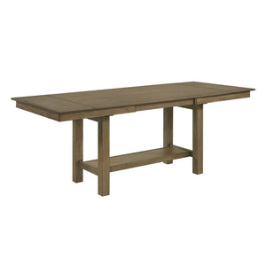 Liberty Furniture Brook Bay Sandstone 5-Piece Casual Dining Trestle Table Set with Upholstered Ladder Back Side Chairs