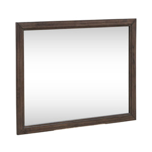 Liberty Furniture Modern Edge Caffe Landscape Mirror with Wide Picture Frame Molding