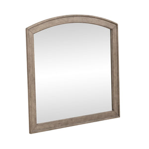 Liberty Furniture Avalon Burnished Beige Arched 1-Inch Beveled Edge Mirror
