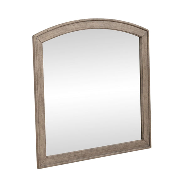 Liberty Furniture Avalon Burnished Beige Arched 1-Inch Beveled Edge Mirror