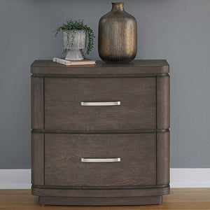 Liberty Furniture Cascade Falls Satin Espresso Nightstand With Charging Station