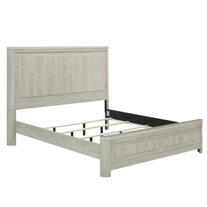 Liberty Furniture Modern Play Natural White Queen Panel Bed with Gently Rounded Corners