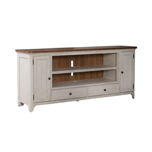 Liberty Furniture Fireplace TV 80-Inch Console with 2 Doors & 2 Drawers