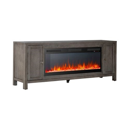 Liberty Furniture Fireplace TV 78-Inch Console & Trend Firebox Insert