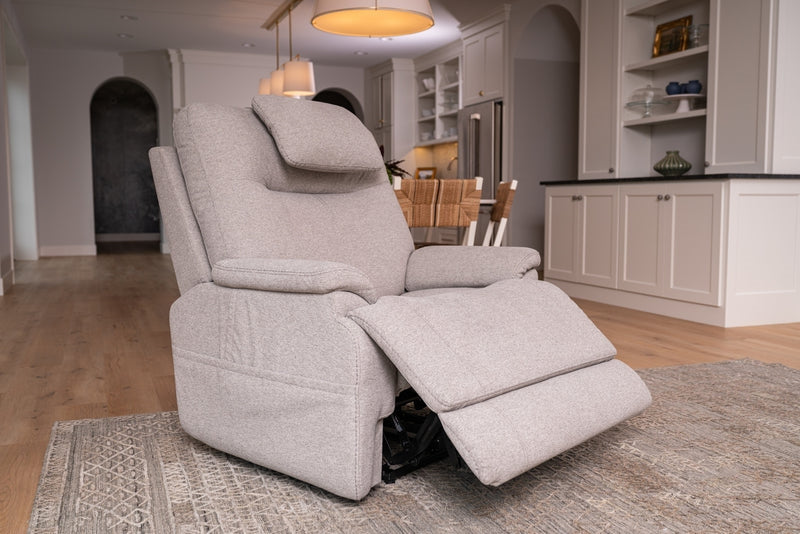 Flexsteel Zero Gravity Zecliner Model 1 Fabric Power Sleep Recliner with Power Headrest & Lumbar in Dove