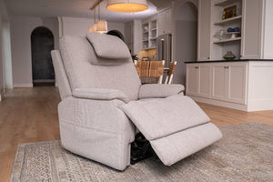 Flexsteel Zero Gravity Zecliner Model 1 Fabric Power Sleep Recliner with Power Headrest & Lumbar in Dove