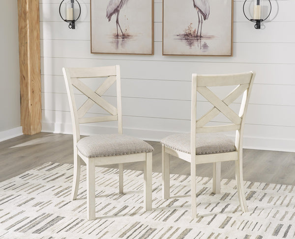 Robbinsdale Upholstered Dining Side Chair Antique White