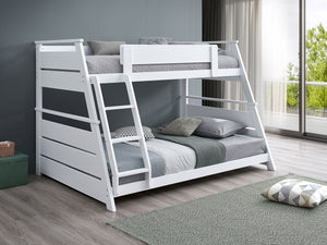 Coaster Holden Wood Veneer Twin Over Full Bunk Bed White