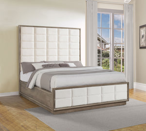 Coaster Durango 80-Inch California King Panel Bed Taupe Oak