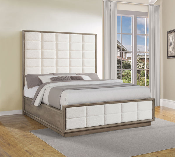 Coaster Durango 80-Inch California King Panel Bed Taupe Oak