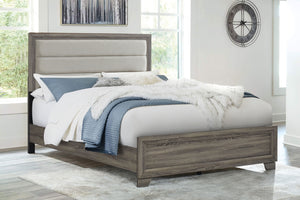 Coaster Wright 52-Inch Upholstered California King Bed Brown Oak