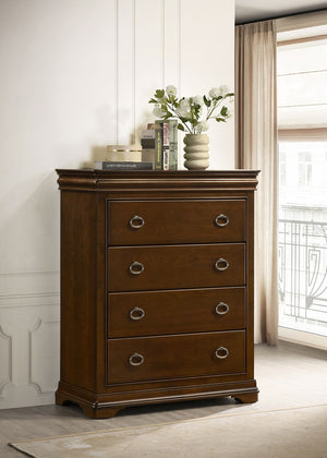 Coaster Garland 4-Drawer Bedroom Chest Of Drawers Brown Cherry