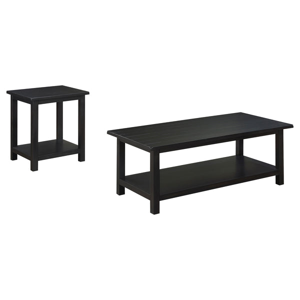 Coaster Payne 2-Piece Coffee & End Table Set Distressed Java
