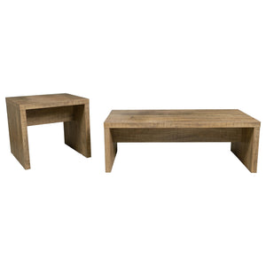 Coaster Lynette 2-Piece Rectangular Coffee & End Table Set Mango