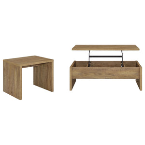 Coaster Canoga 2-Piece Lift Top Cocktail Coffee Table Set Mango