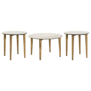 Coaster Aldis 3-Piece Coffee & End Table Set White