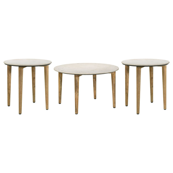 Coaster Aldis 3-Piece Coffee & End Table Set White