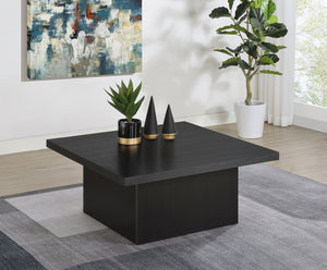 Coaster Devar Square Engineered Wood Cocktail Coffee Table Black