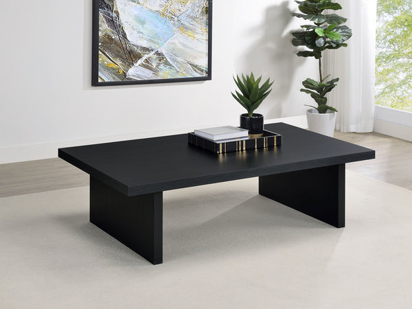 Coaster Max Rectangular Engineered Laminate Coffee Table Black
