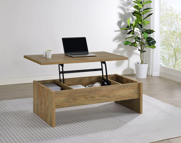 Coaster Canoga Engineered Wood Lift Top Cocktail Coffee Table Mango