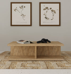 Coaster Cortona Square Engineered Wood Cocktail Coffee Table Mango
