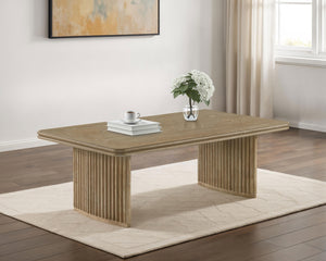 Coaster Adina Rectangular Wood Coffee Table Distressed Light Brown
