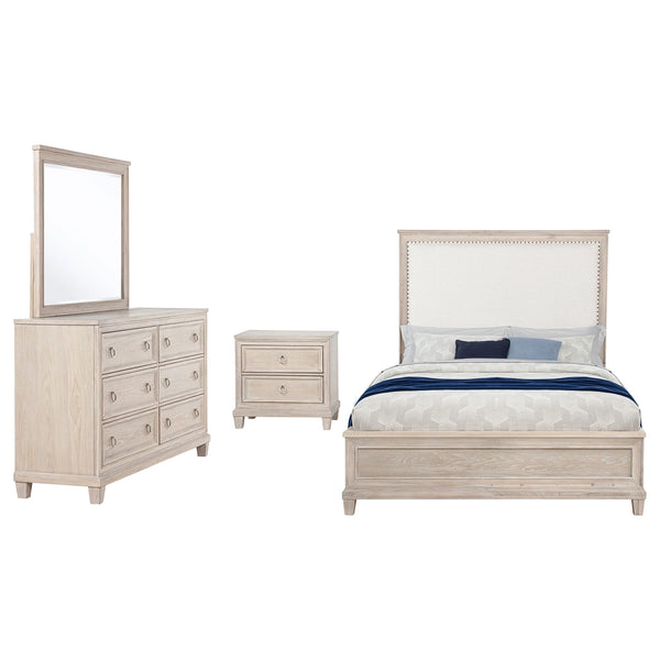Coaster Pembroke 4-Piece California King Bedroom Set Washed Oak