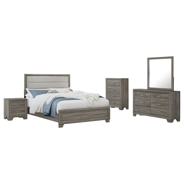 Coaster Wright 5-Piece California King Bedroom Set Brown Oak