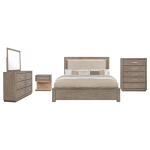 Coaster Kenora 5-Piece California King Bedroom Set Barley Brown