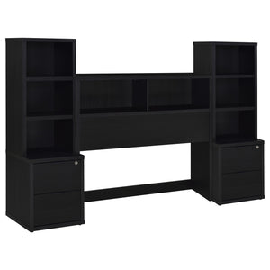 Coaster Westpark 3-Piece Full Bedroom Set Bookcase Headboard Black