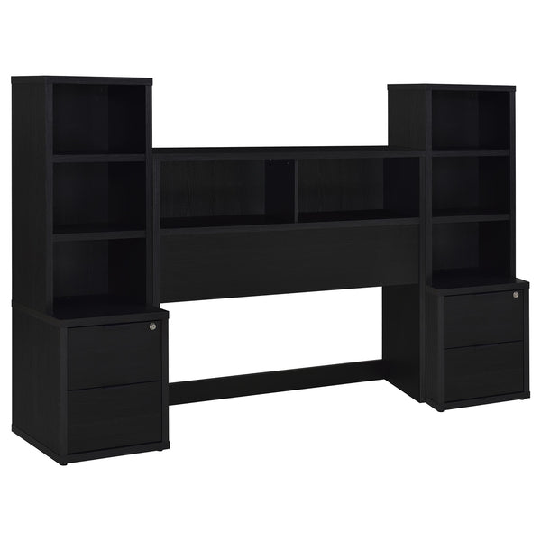 Coaster Westpark 3-Piece Full Bedroom Set Bookcase Headboard Black