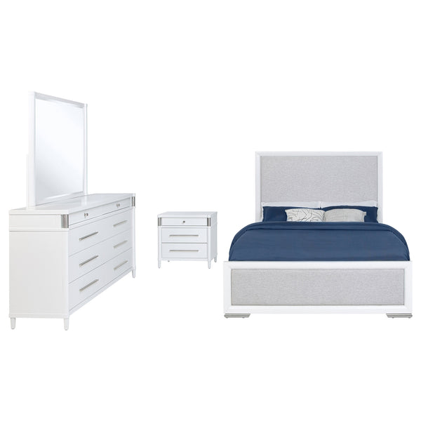 Coaster Gracemont 4-Piece King Bedroom Set White