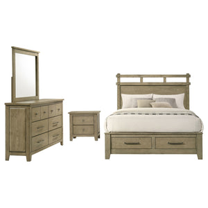 Coaster Hazlewood 4-Piece King Bedroom Set Vineyard Oak