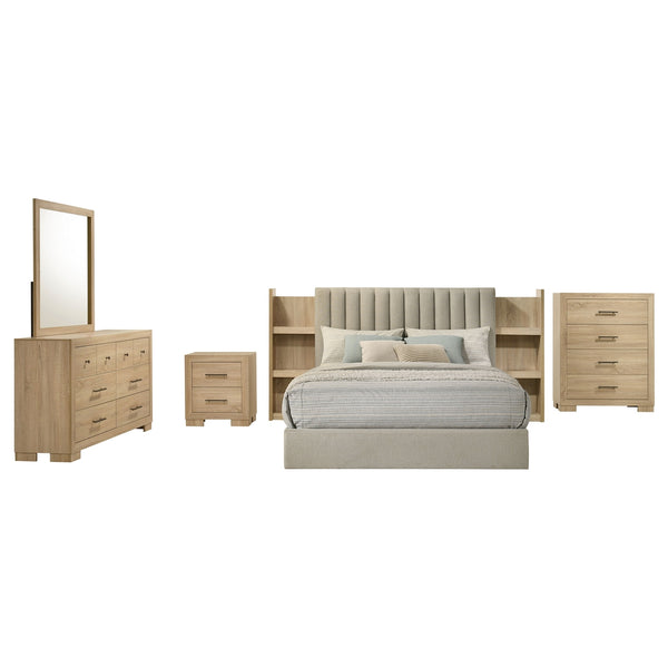 Coaster Arielle 5-Piece King Bedroom Set Light Oak