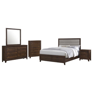 Coaster Welsley 5-Piece King Bedroom Set Walnut