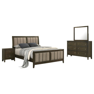 Coaster Wilkes 4-Piece King Bedroom Set Dark Cocoa