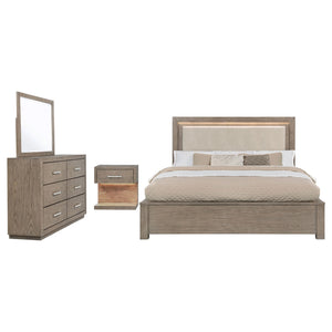 Coaster Kenora 4-Piece King Bedroom Set Barley Brown