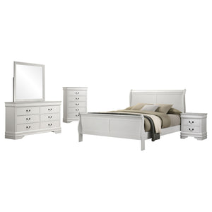 Coaster Louis Philippe 5-Piece Queen Bedroom Set White