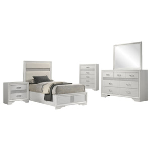 Coaster Miranda 5-Piece Twin Bedroom Set White